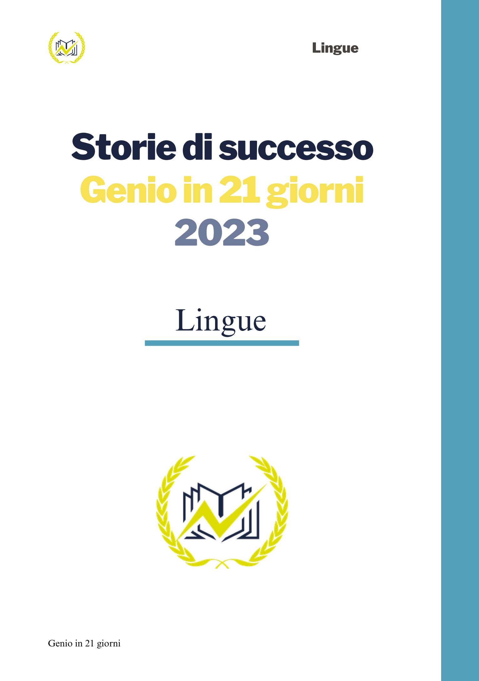 Lingue testimonianze 2023 Agraria Ambiente Geologia