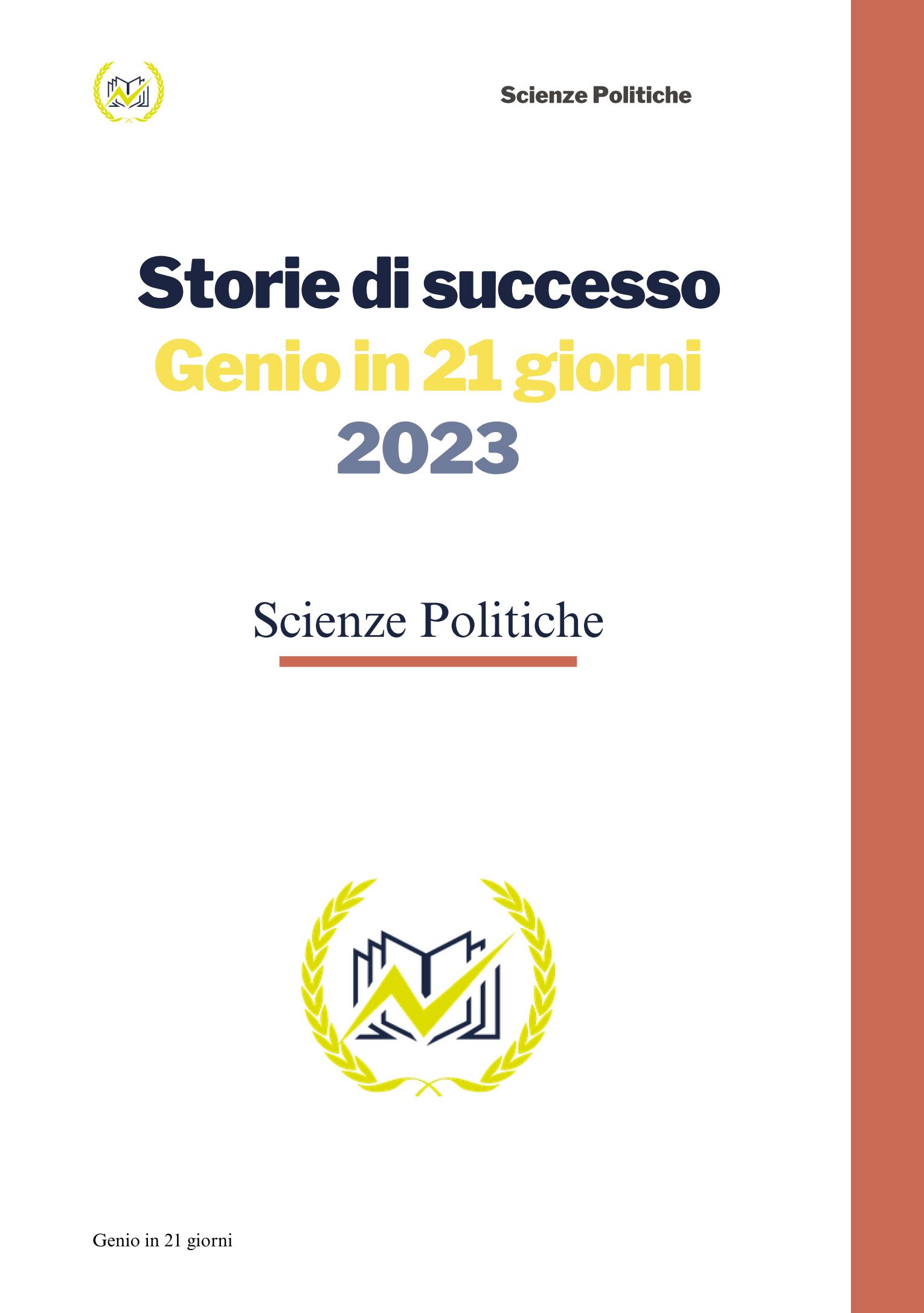 Scienze politiche testimonianze 2023 Agraria Ambiente Geologia